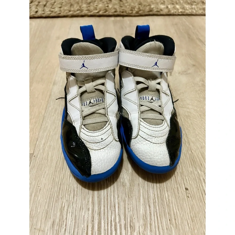 Boys Air Jordan Jumpman Two Trey Blue‎ And White Shoes Size 13C